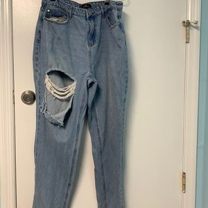 Riot high rise mom jean lighter than in pictures
